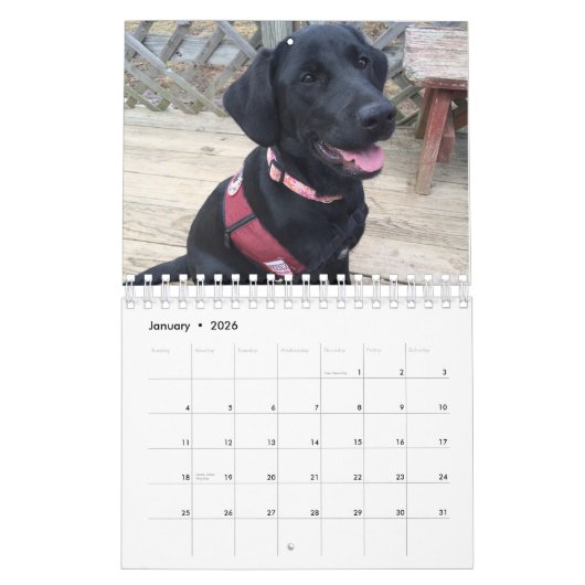 Deux page, petit, blanc calendrier (Jan 2026)