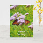 Deux papillons Papillon ami Carte d'anniversaire (Fleur jaune)