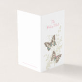 Deux papillons rose mariage détails plan (Outside)