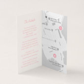 Deux papillons rose mariage détails plan (Inside)