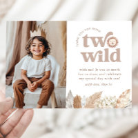 Deux paysages sauvages Carte de remerciements phot