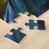 Deux perroquets Puzzle tropical oiseaux (Côté)