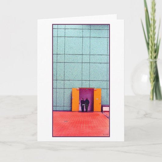 deux personnes carte de voeux vierge (Devant)