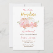 Deux petites invitations citrouilles Twin invitati (Devant)