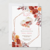 Deux petites invitations citrouilles Twin Marsala (Devant)