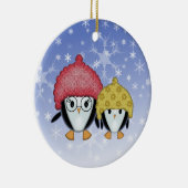 Deux Petits Manchots Décoration de Noël (Droite)