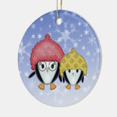 Deux Petits Manchots Décoration de Noël (Gauche)