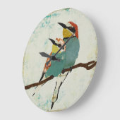 Deux Petits Oiseaux Horloge (Angle)