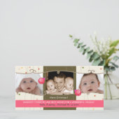 Deux petits ornements - carte de vacances (Debout devant)