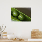 Deux petits pois dans l'affiche de poster (Cuisine)