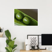 Deux petits pois dans l'affiche de poster (Bureau à domicile)