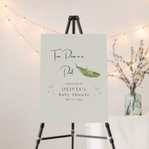 Deux petits pois dans un Baby shower de pois