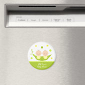 Deux petits pois dans un Baby shower Magnets (In Situ (Lave-vaisselle))