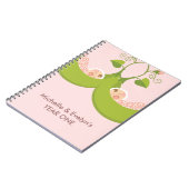 Deux petits pois dans un Carnet jumeaux de fille d (Côté gauche)