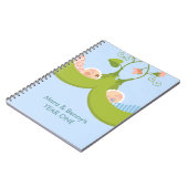 Deux petits pois dans un Carnet jumeaux de garçon  (Côté gauche)