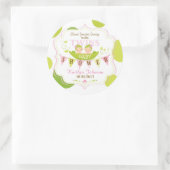 Deux petits pois dans un Étiquette de Merci pour f (Sac)