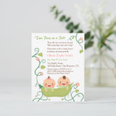 Deux petits pois dans une cosse Invitations pour u (Debout devant)