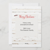 Deux Photo Farmhouse Barre Fenêtre Carte de Noël (Dos)