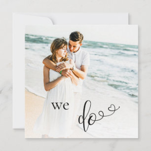 *~* Deux PHOTO QR RSVP - AR6 Faire-part de mariage