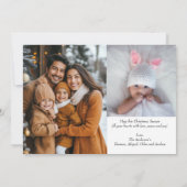 Deux photos Croyez Red Snowflakes Carte de Noël (Dos)