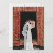 Deux Photos de Couple de Mariage Script Carte de V (Dos)