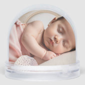 Deux photos de famille Customisées Snow Globe (Arrière)