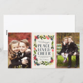 Deux photos Festive Frame Carte photo de vacances (Devant / Derrière)