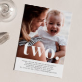 Deux photos Invitation d'anniversaire