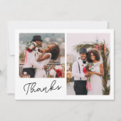 Deux photos Merci Mariage (Devant)