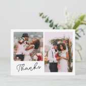 Deux photos Merci Mariage (Debout devant)