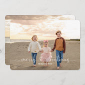 Deux photos Simply Us Carte Vacances Plat (Devant / Derrière)