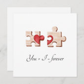 deux pièces de puzzle assorties avec une carte de (Devant / Derrière)