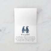 Deux pingouins mignons | Mariage romantique Merci (Intérieur)