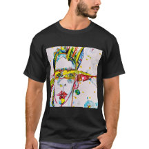 "Deux plumes rouges" T-shirt d'art amérindien