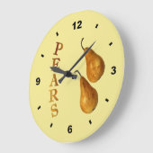 Deux poires ~ Horloge botanique ~ Cuisine ~ N'impo (Angle)