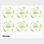 Deux pois dans un étiquette de Merci de garçons de (Feuille)