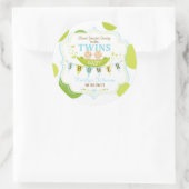 Deux pois dans un étiquette de Merci de garçons de (Sac)