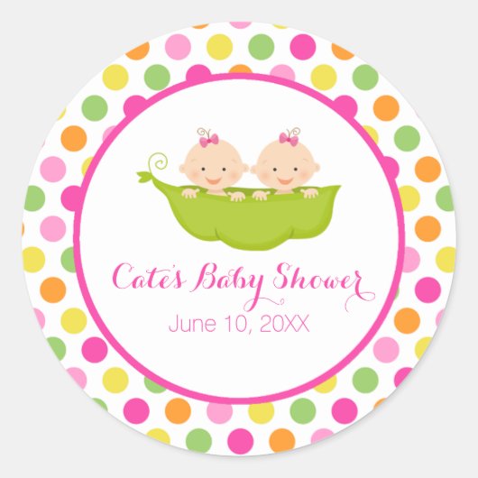 Deux pois dans un morceau, Sticker à points Polka (Devant)