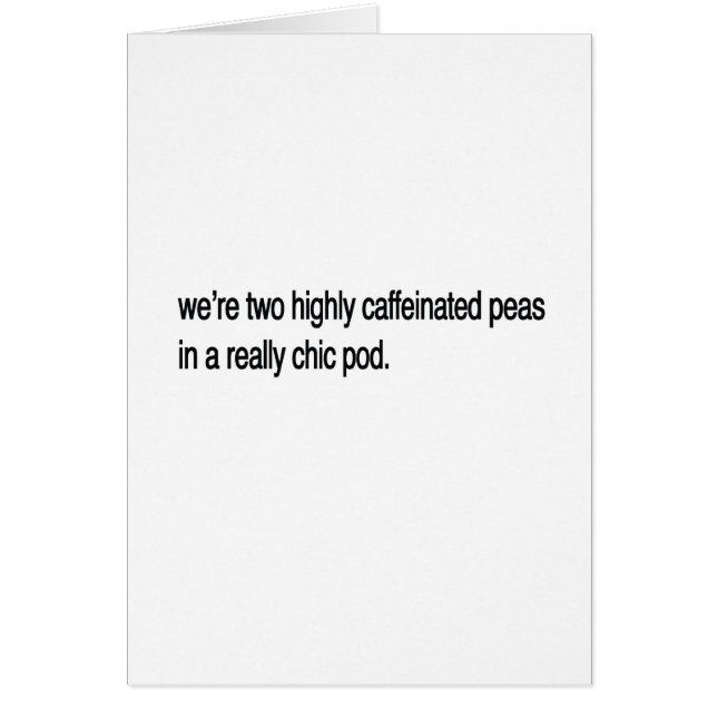 Deux pois dans une cosse. (Devant)