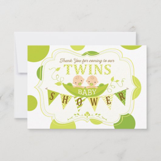 Deux pois dans une cosse jumelle le Merci (Devant)