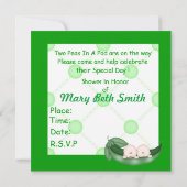 DEUX POIS DANS UNE INVITATION G DE DOUCHE DE (Dos)