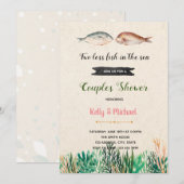 Deux poissons de moins dans la mer invitation de d (Devant / Derrière)