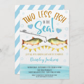 Deux poissons de moins dans la mer Invitation Wedd (Devant / Derrière)