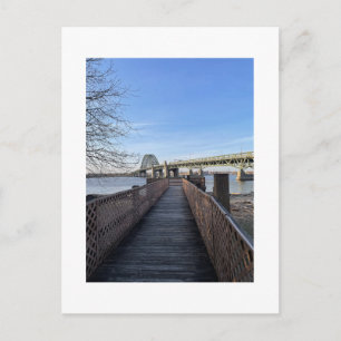 Deux ponts avec carte postale de rivière