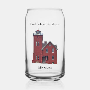 Deux ports phare peut verre