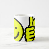 Deux pouces lèvent la tasse (Centre)