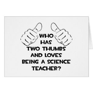 Deux pouces .. Professeur de sciences