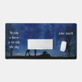 Deux poulaillers à cheval Thoroughbred Mat de bure (Clavier et souris)