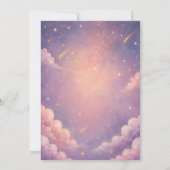 Deux pour la Lune Invitation 2e Anniversaire Viole (Dos)