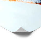 Deux renards rouges dans la neige | AI Art Poster (Coin)